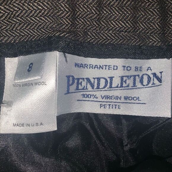 Pendleton gray 100% wool high waist 8 business casual slacks - Picture 2 of 3